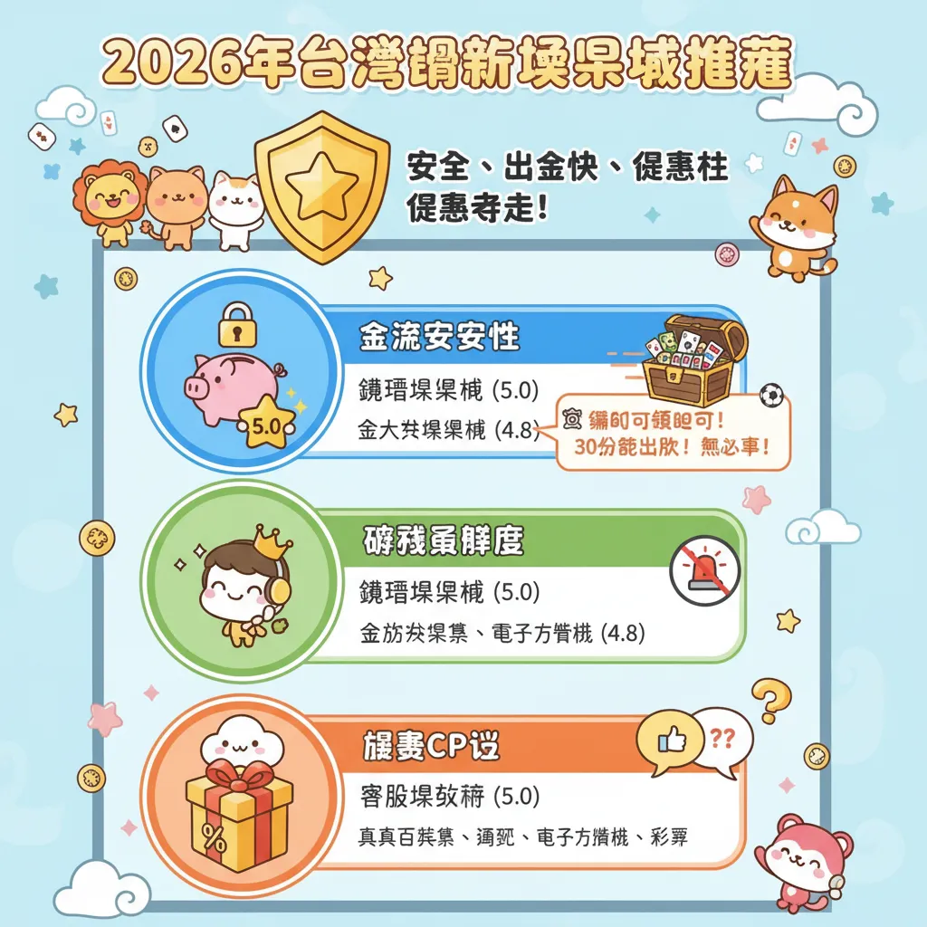 2026年臺灣娛樂城TOP10綜合評比：金流、遊戲、客服全攻略
