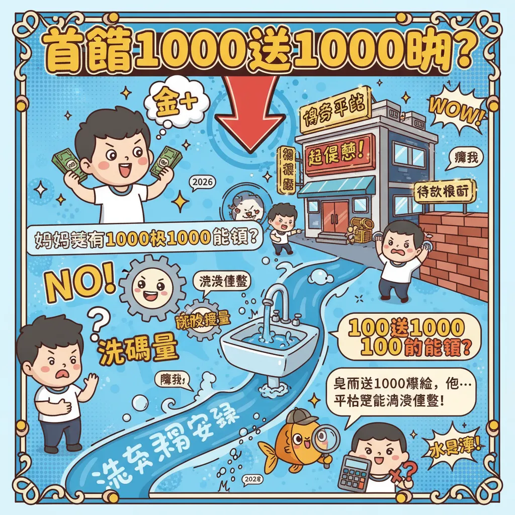 想領首儲1000送1000？先看清博弈平臺的提款限制
