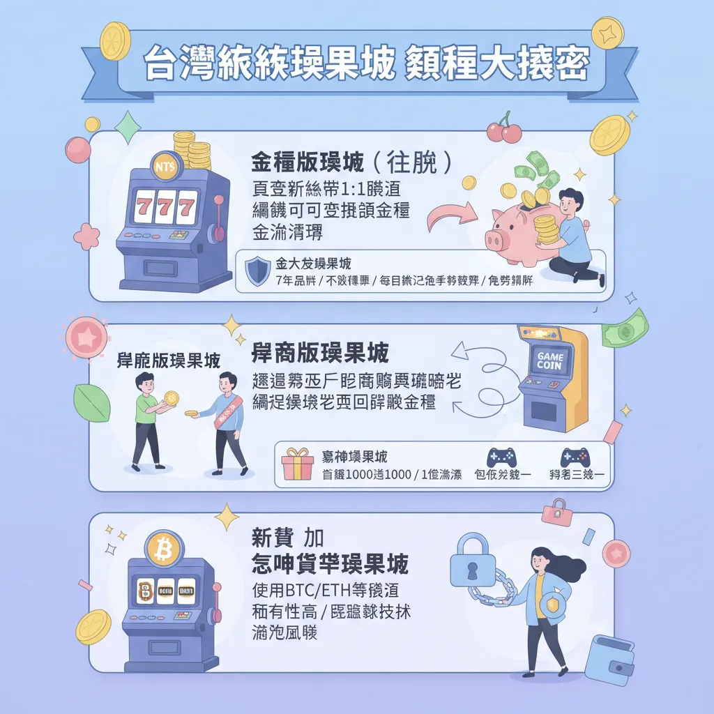 現金版、幣商版與加密貨幣娛樂城：三大類型該怎麼選？